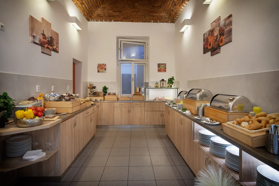 Breakfast buffet at Prague Season Hotel