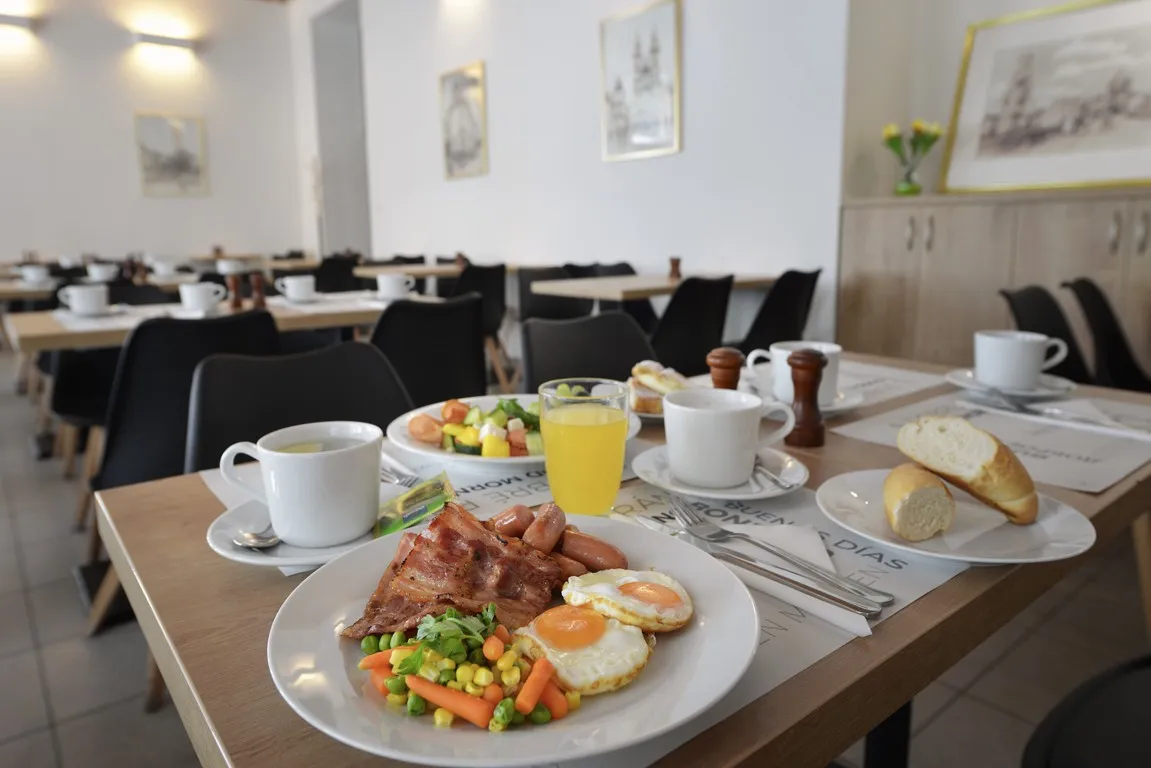 Breakfast table at Prague Season Hotel