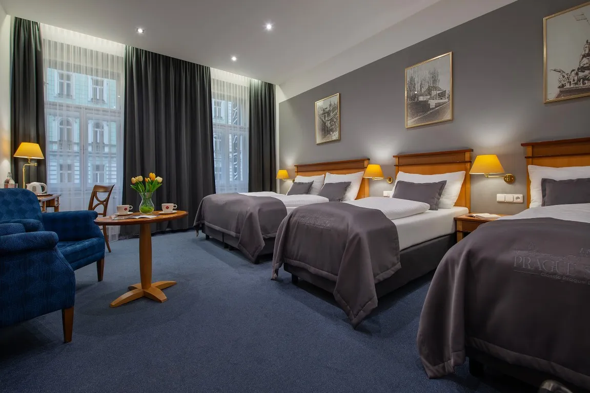 Quadruple room at Prague Season Hotel
