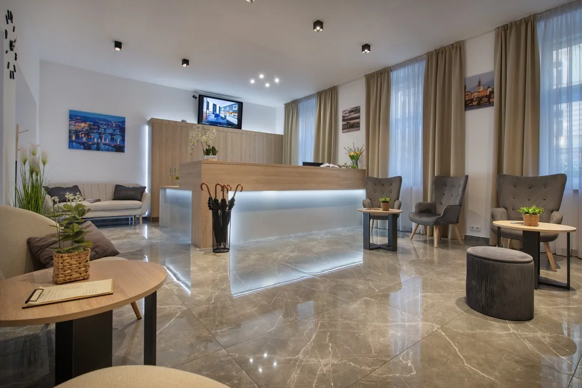 Reception in the evening at Prague Season Hotel