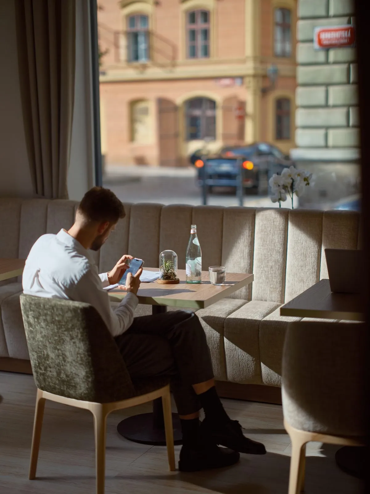Guest in the restaurant – The Benedict Boutique Hotel