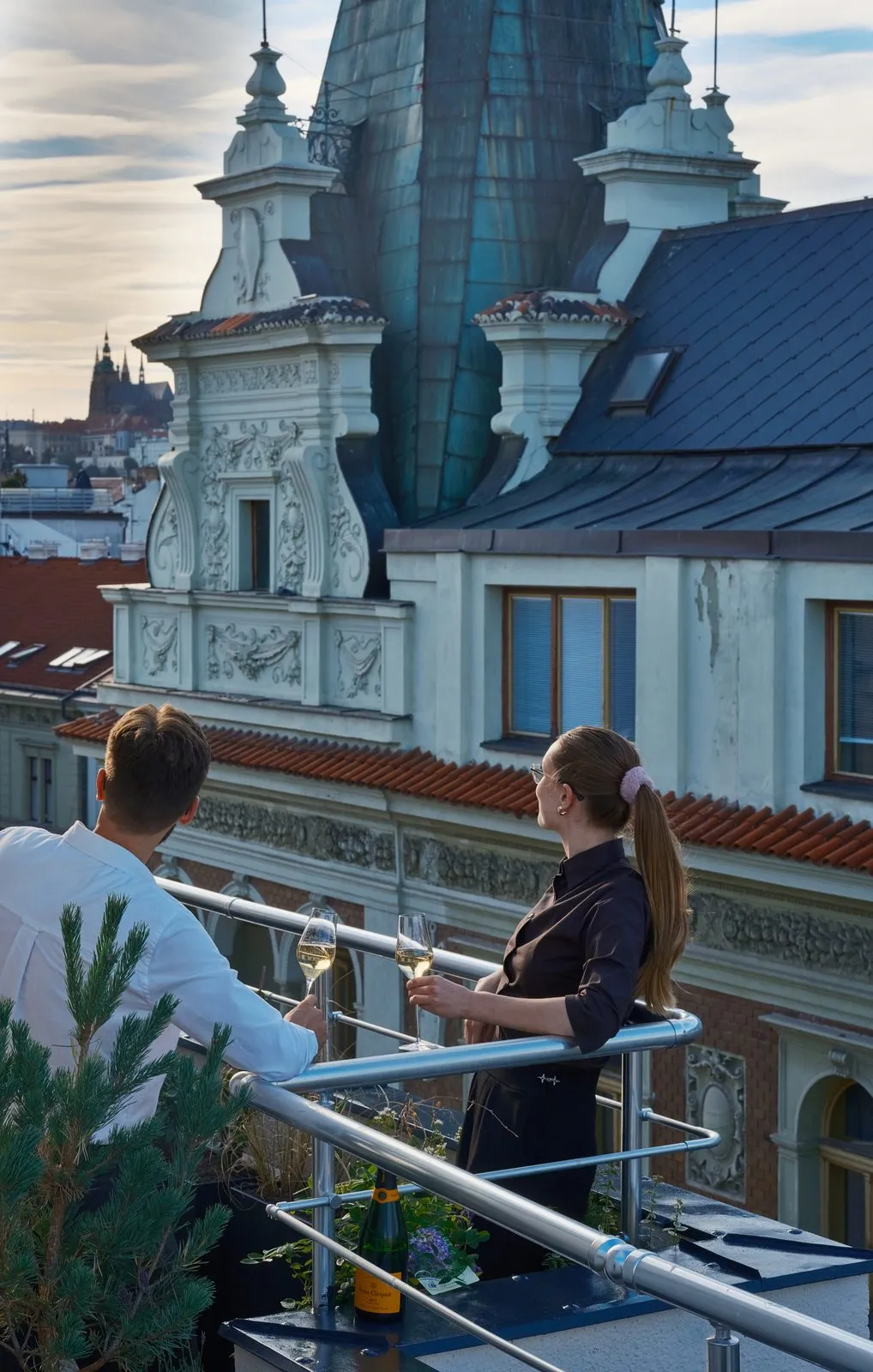 Guests on the balcony – The Benedict Boutique Hotel